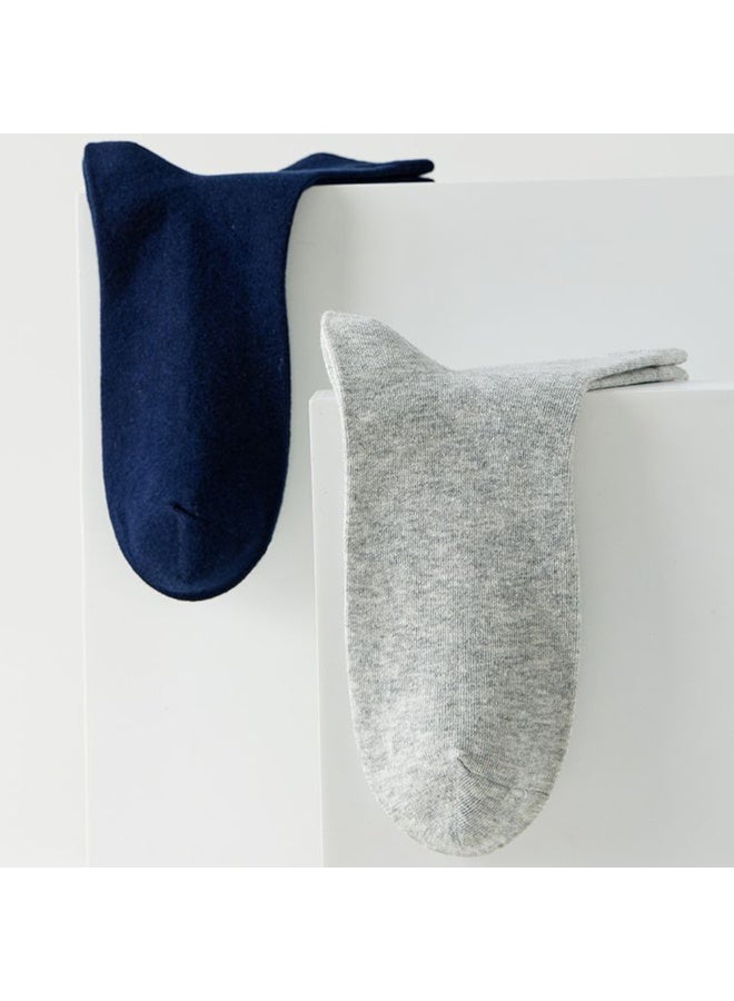 جوارب طويلة رجالية من القطن الممشط المضاد للبكتيريا، مقاس واحد يناسب الجميع، 5 أزواج (مناسبة للمقاسات من 40 إلى 44) - Image 5